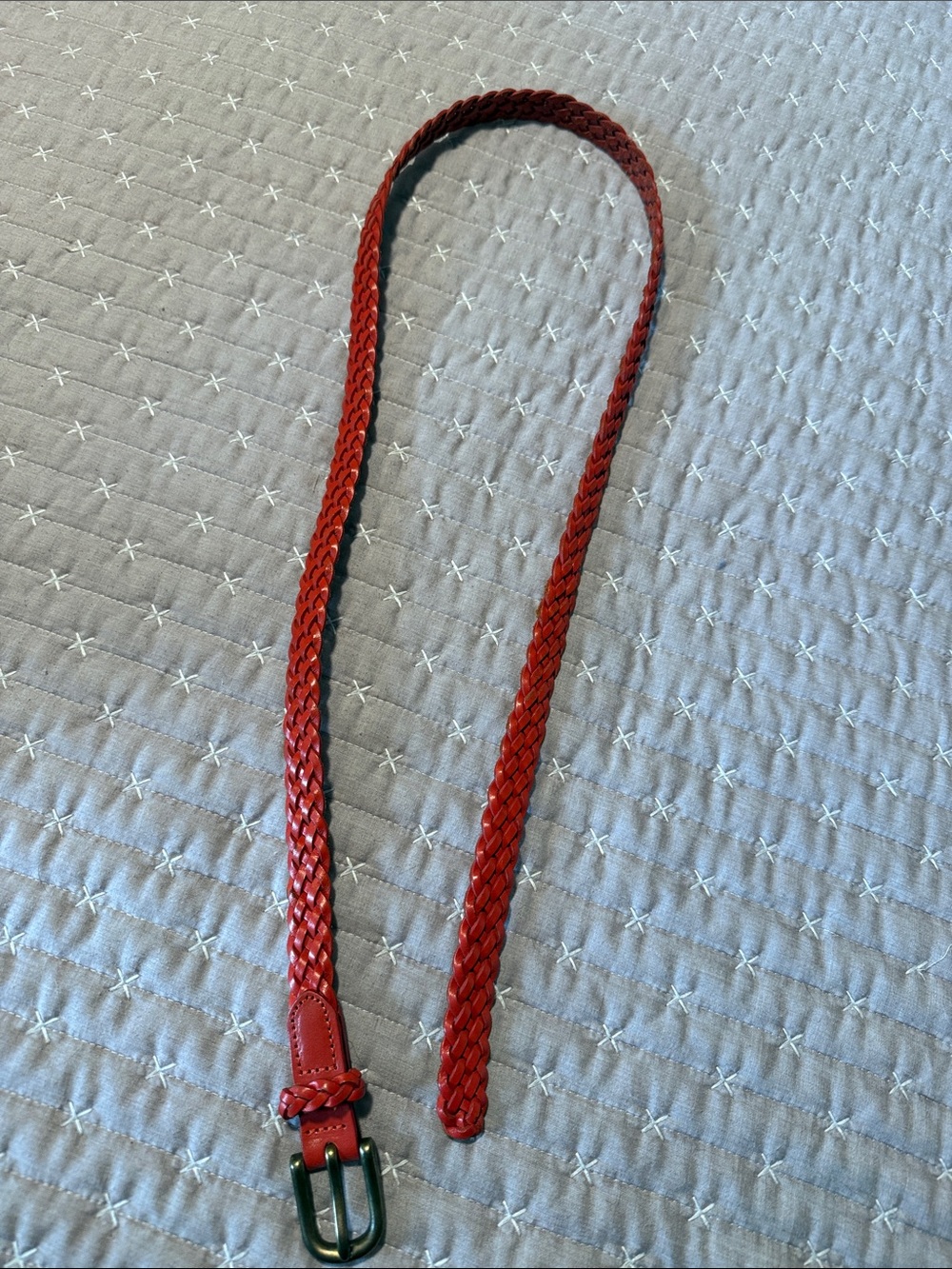 GAP Braided Orange Leather Belt